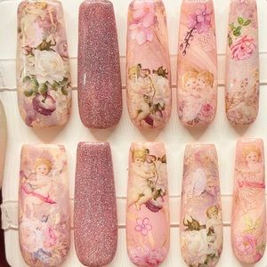 Angel press on nails